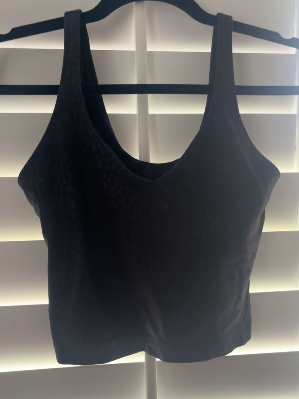 lululemon athletica Black Cropped Tank Top